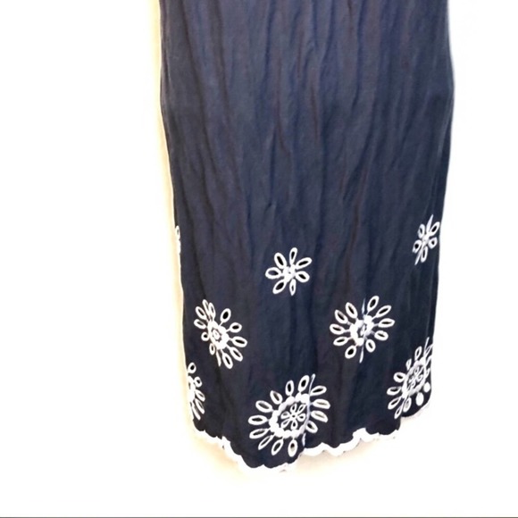 Vintage Jessica Howard Linen Dress Embroidered 8 - Picture 3 of 6